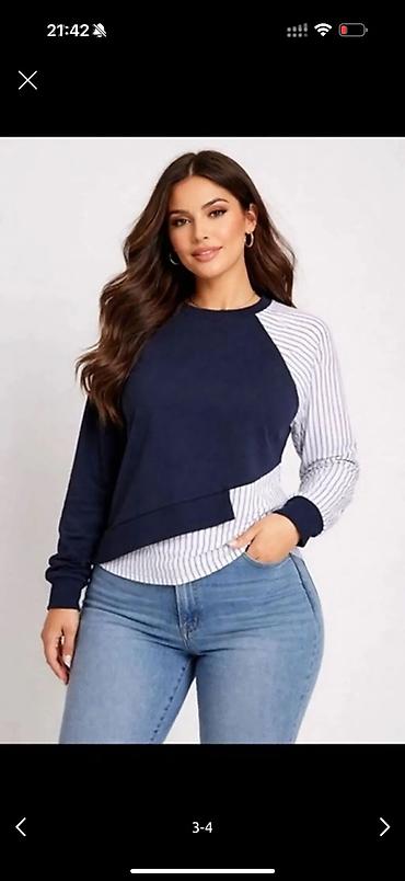 Svitşotlar: ✨ Qadın bluzu – fərqli və modern model ✨ M,L,Xl Gündəlik geyimə həm — 4