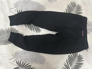 Женская одежда: Спортивные штаны Nike (джоггеры) - Цвет: черный с розовыми логотипами — 2