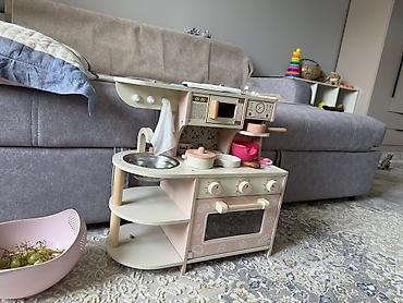 silver kitchen: Детская игровая кухня из дерева с аксессуарами. Покупали за 4500 — 1