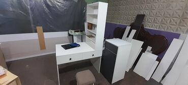 мебел парта: Офисный Стол, цвет - Белый, Новый
