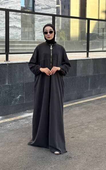 Повседневные платья: Повседневное платье, Осень-весна, Длинная модель, Оверсайз, Стандарт — 8