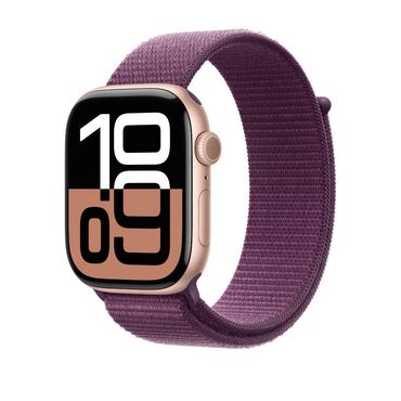 41 размер: Apple Watch Plum Sport Loop kəməri. Apple Store-dan 49$ alınıb