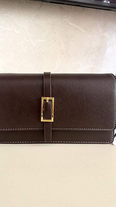 Çantalar: ZARA çiyin çantası – qəhvəyi rəng - Material: hamar teksturalı — 2