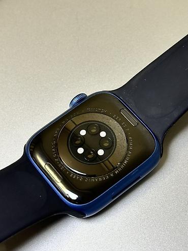 Apple Watch: Apple Watch Series 7,41мм Синий АКБ 96%,память 32гб В комплекте — 5