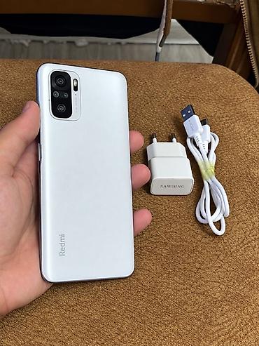 redmi note 8 ekrani: Redmi Note 10, 128 GB, rəng - Ağ, Barmaq izi, İki sim kartlı, Face ID — 1