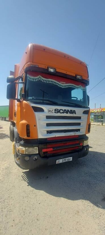 очень срочно нужно денег: Сүйрөгүч, Scania, 2006 г., Тенттелген