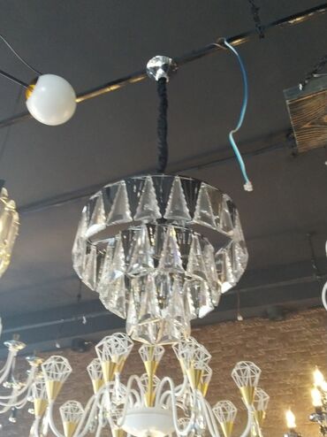 spot lampalar qiymeti: Çılçıraq, 10 və daha çox lampa, Xrustal