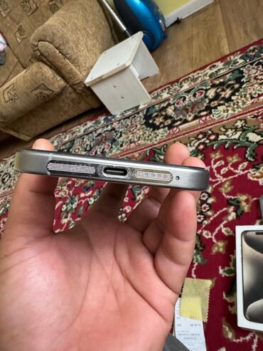 наушники для компьютера бишкек: IPhone 15 Pro Max, Колдонулган, 256 ГБ, White Titanium, Заряддоочу түзүлүш, Коргоочу айнек, Каптама, 94 %