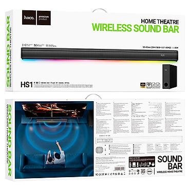 hoco kalonka: Ev kinoteatrı "Hoco HS1". - 2.1 səs sistemi: soundbar və ayrıca — 8