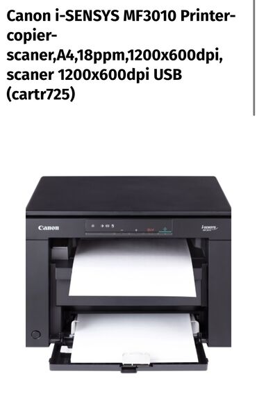 принтр: Canon i-SENSYS MF3010 Printer-copier-scaner, A4,18ppm,1200x600dpi