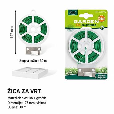 KMT Žica za baštenske vezice zelena 2309012 Praktična zelena žica za