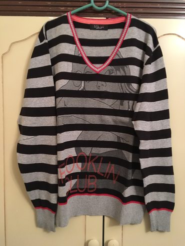 Duksevi: Jako kvalitetan Zara džemper, kao nov, L veličina, 100% cotton, sive — 2