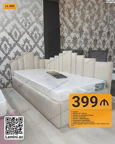 dosekler: Məhsul: Çarpayı (Kod: 4154) - Ölçü: 90 × 200 sm - Mexanizm — 1
