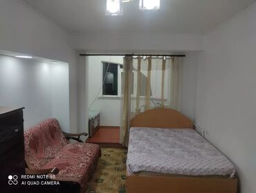 сдам квартиру в бишкеке молодая гвардия: 1 комната, Агентство недвижимости, Без подселения, С мебелью частично