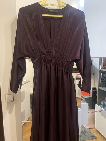 svecane haljine za trudnice: S (EU 36), M (EU 38), color - Purple, Oversize, Other sleeves