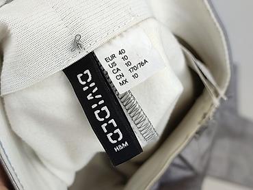 srebrne: H&M Divided, Spodnie materiałowe damskie, rozmiar L — 4