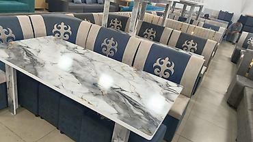silver kitchen: Кухонный мягкий уголок, Новый, В рассрочку, Дерево, цвет - Серый — 1