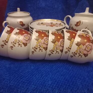 Çay dəstləri və servizlər: Çay dəsti, rəng - Ağ, Farfor — 5