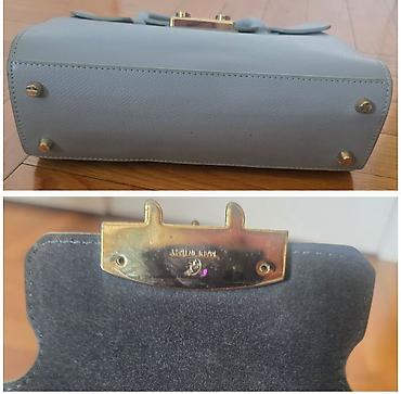 armani torbe: FURLA Metropolis kožna torba. Nosi se u ruci. Azzuro boja, svetlo — 5