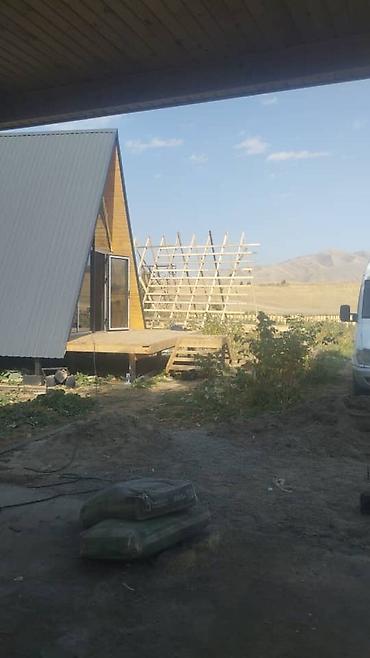 Продажа дач: A‑frame домик (треугольный “А‑образный” каркас) с панорамным — 7