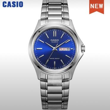 göy rəngli kişi gödəkçəsi: Casio saat (teze) 2 il resmi zemanetle Saat casio Casio 1239D-2ADF Qol