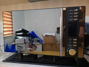 mikrodalgali: Mikrodalğalı soba Ayrıca dayanan, Mikrodalğalar ilə, rəng - Qara, Yeni