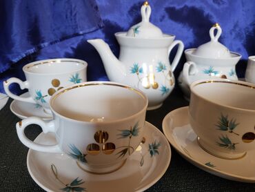 Ostali antikviteti: Komplet za kafu,caj USSR porcelan 1960g +. Sovjetski stari — 4