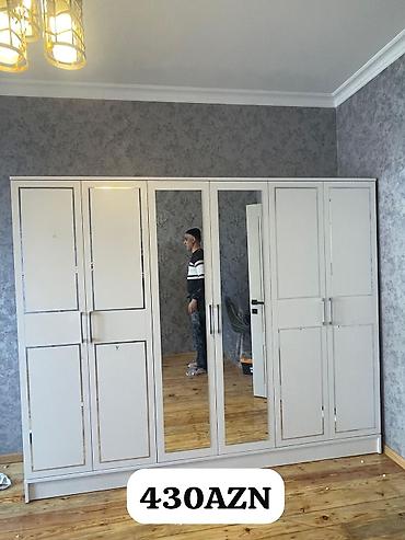 Dolablar: Yeni, 6 qapı, Güzgülü, Ağ, Açılan, Düz dolab — 2