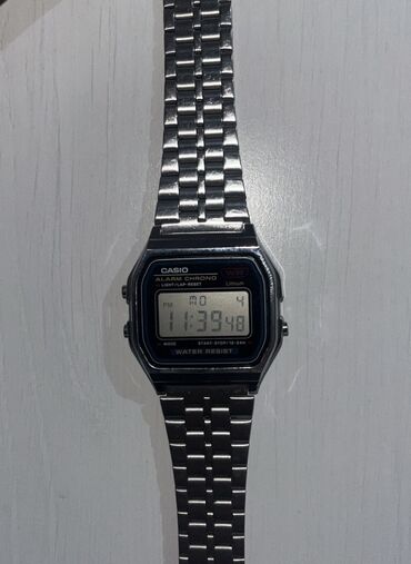 наручные электронные часы: Классикалык сааттар саат, Casio, Аллой, Суу өткөрбөөчү, Секунда өлчөгүч, Таймер, Унисекс, Жаңы