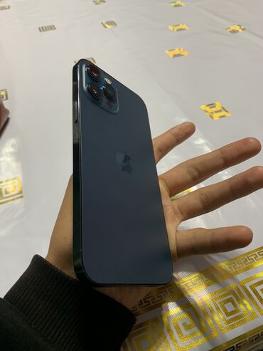 купить айфон 12 мини в бишкеке: IPhone 12 Pro Max, Б/у, 256 ГБ, Синий, Коробка, Чехол, 79 %