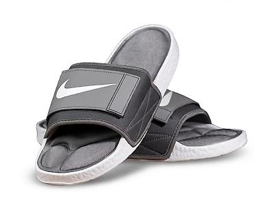 ecco novi sad: Nike muške klompe/papuce – crne - Model: sportske papuče sa širokim — 3