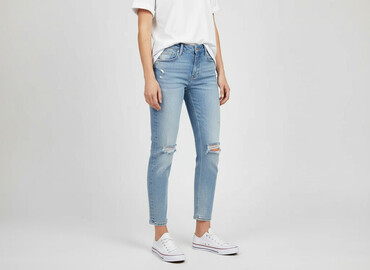 Jeansy: DENIM JEANS, Jeansy damskie, rozmiar XS