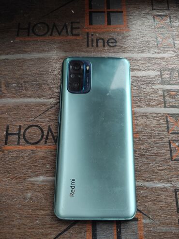телефон сломанный: Xiaomi, Redmi Note 10, Б/у, 128 ГБ, цвет - Голубой, 2 SIM
