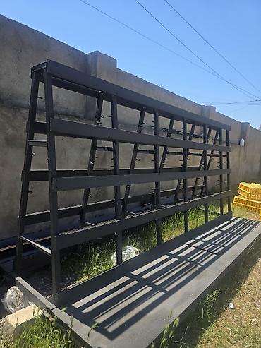 stend vitrin: Şüşə və vitraj panellərin daşınması üçün metal “A-Frame” stend - — 1