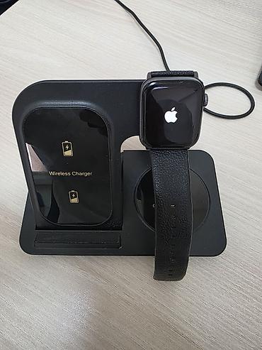 apple watch charger: Apple Watch с кожаным ремешком + беспроводная зарядная станция 3-в-1 — 2