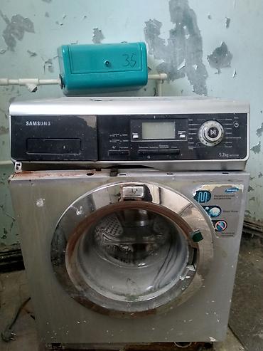 paltaryuyan korpusu: Paltaryuyan maşın Samsung, 5 kq, İşlənmiş, Avtomat, Qurutmasız, Kredit yoxdur, Ünvandan götürmə — 2