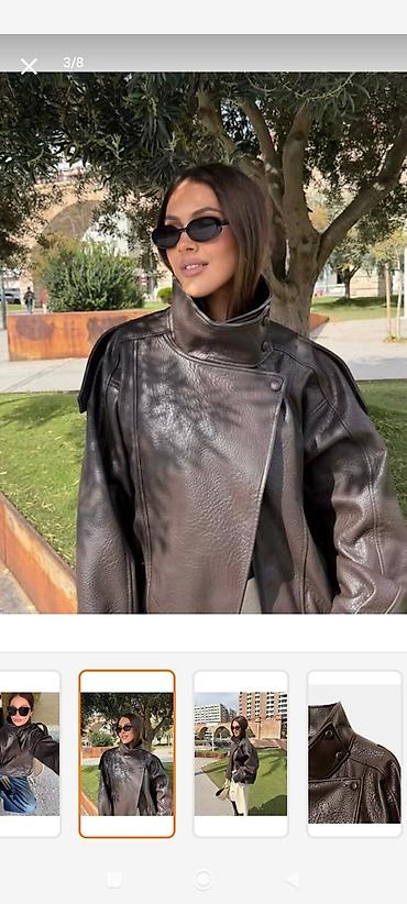 deri kurtkalar: Dəri kurtka, Zara, XL — 2