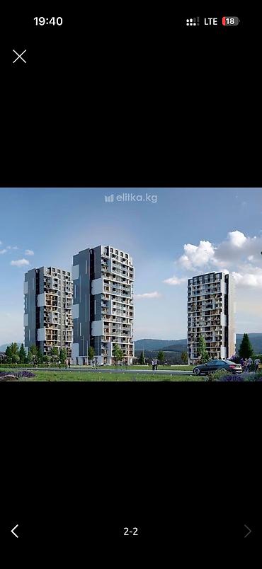 1 комната, 47 м², Асанбай мкр Элитка, 12 этаж, ПСО (под самоотделку)