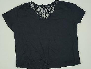 bluzki basic z dekoltem v: Sinsay, T-shirt damski, rozmiar M — 1