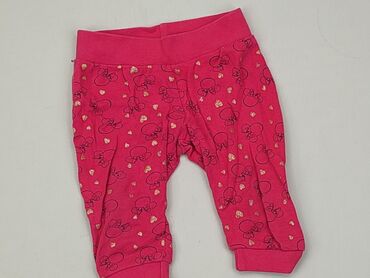 czerwone bluzki koronkowe: Spodnie dresowe, Disney, 3-6 m, stan - Dobry