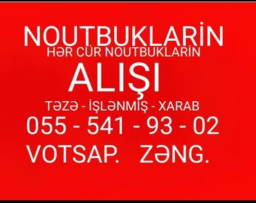 Noutbukların alışı: İşlənmi̇ş noutbuklari̇n alişi