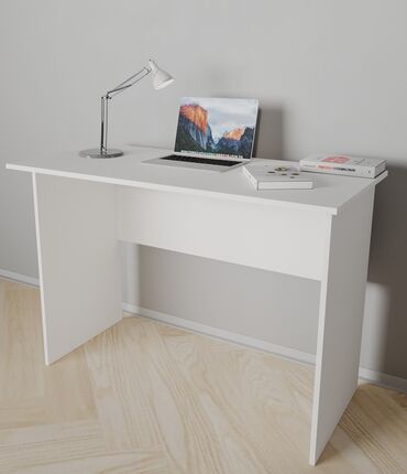 столы для учебы: Офисный Стол, цвет - Белый, Новый