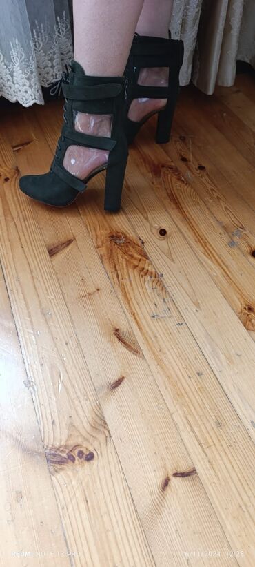 Çəkmələr: Çəkmə, Ölçü: 39, rəng - Yaşıl, İşlənmiş — 4