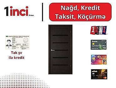 qara bazar: MDF Otaq qapısı - Material: MDF - Müasir dizayn: üfüqi dekor xətləri — 1