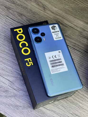 Poco: Poco F5, Б/у, 256 ГБ, цвет - Синий, 2 SIM