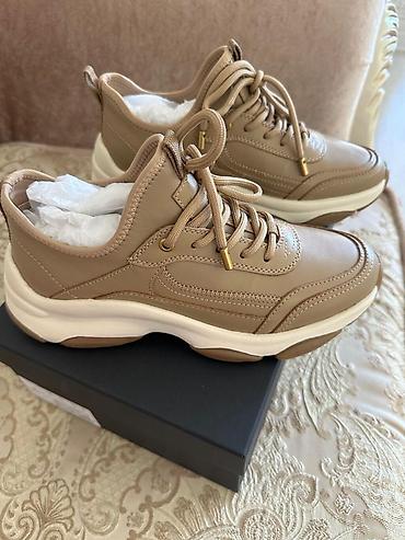 sneakers: Кроссовки, 37, Massimo Dutti, Новый, цвет - Бежевый, Бесплатная доставка — 6
