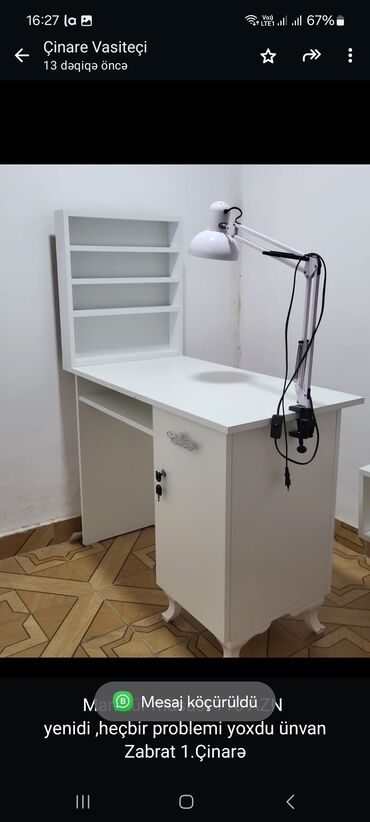 Салонная, медицинская мебель: Стол для маникюра