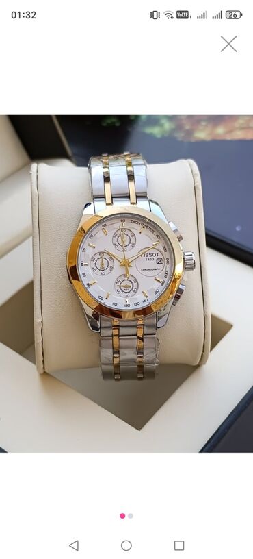 Qol saatları: Yeni, Qol saatı, Tissot, rəng - Qızılı — 9