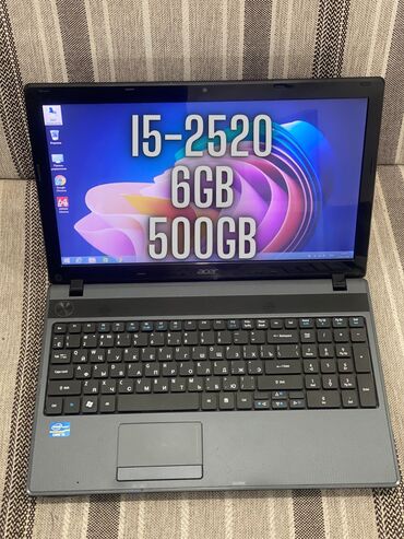 Ноутбуки, компьютеры: Ноутбук, Acer, 6 ГБ ОЗУ, Intel Core i5, 15.6 ", Б/у, Для работы, учебы, память HDD