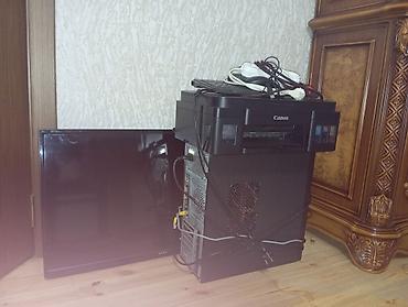 av to hdm: Stolüstü kompüter ddr3 əlavə canon rəngli printer və böyük monitor TV — 1